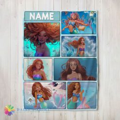 Awesome Official The Little Mermaid Ariel Blanket Fleece Customized Blanket