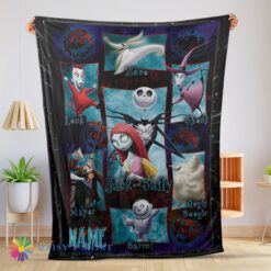 Awesome Official The Nightmare Before Christmas Jack Skellington Family Halloween Customized Blanket