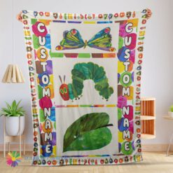 Awesome Official The Very Hungry Caterpillar Blanket Fleece Customized Blanket