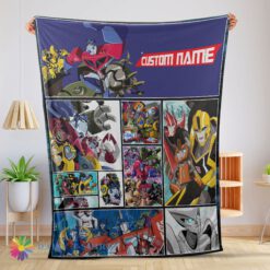 Awesome Official Transformers Animated Characters Blanket Fleece Customized Blanket