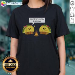 Awesome Taco Tuesday ladies tee featuring a fun Mexican food pun for taco lovers and enthusiasts.