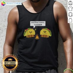 Awesome Taco Tuesday pun tank top featuring vibrant taco graphics, perfect for Mexican food lovers and casual wear.