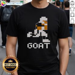 Awesome Tecmo Goat Bo T-Shirt featuring a vibrant graphic of Bo Jackson in a retro video game style.