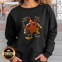 Alt Text: Awesome Thanksgiving turkey sweatshirt featuring a playful casserole graphic, perfect for holiday celebrations.