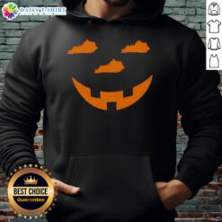Awesome The Jack O Kentucky Halloween Hoodie featuring a spooky design, perfect for Halloween festivities and cool weather.