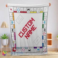 Awesome Classic Monopoly Board Game Blanket Fleece Customized Blanket