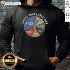 Funny Choose Your Expression Hoodie featuring a playful design and vibrant colors, perfect for casual wear and laughter.