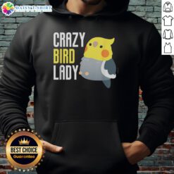 Funny Crazy Bird Lady Hoodie featuring a whimsical design of birds and vibrant colors, perfect for bird lovers.