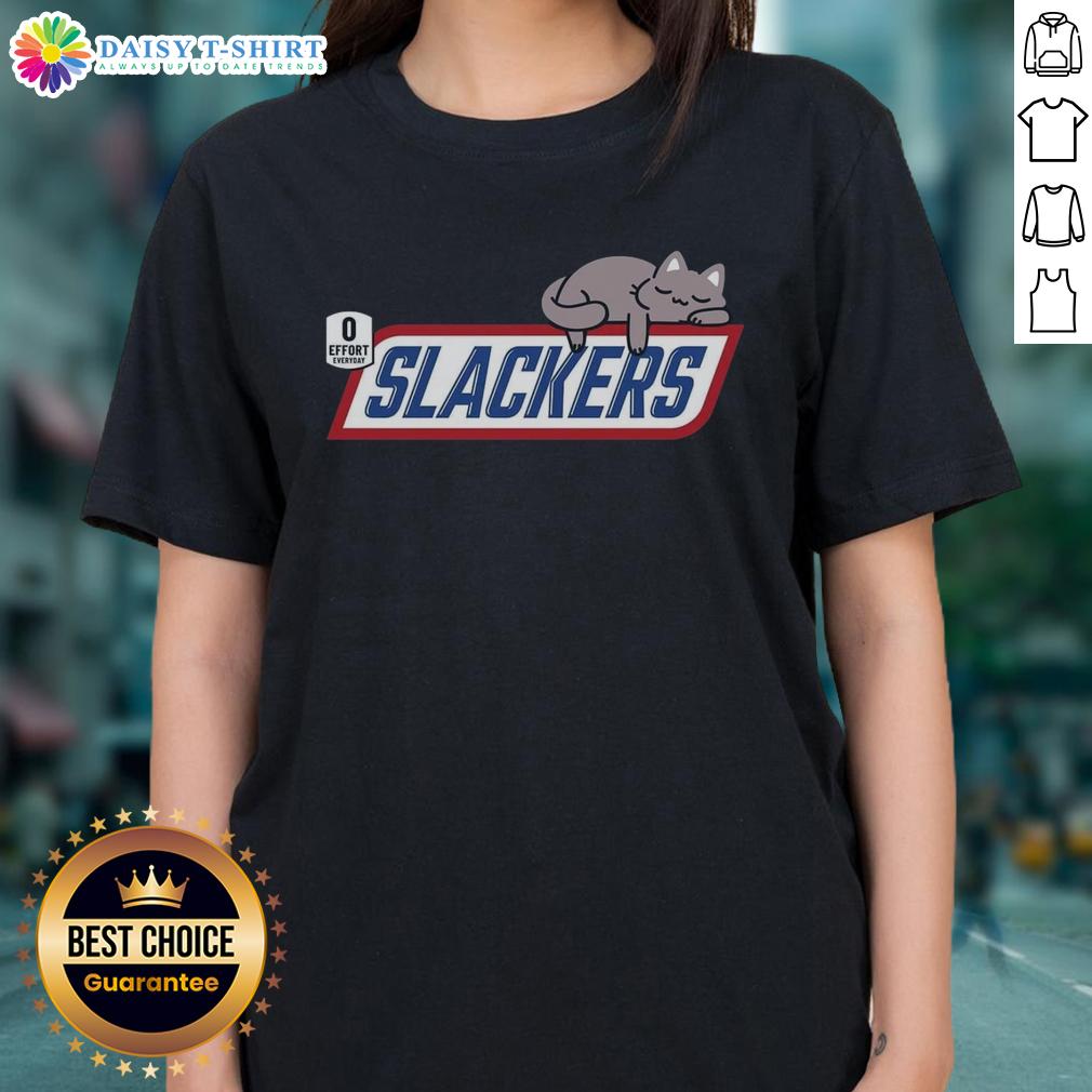 Good Cat Slackers everyday ladies tee featuring a playful cat design, perfect for casual wear and cat lovers.