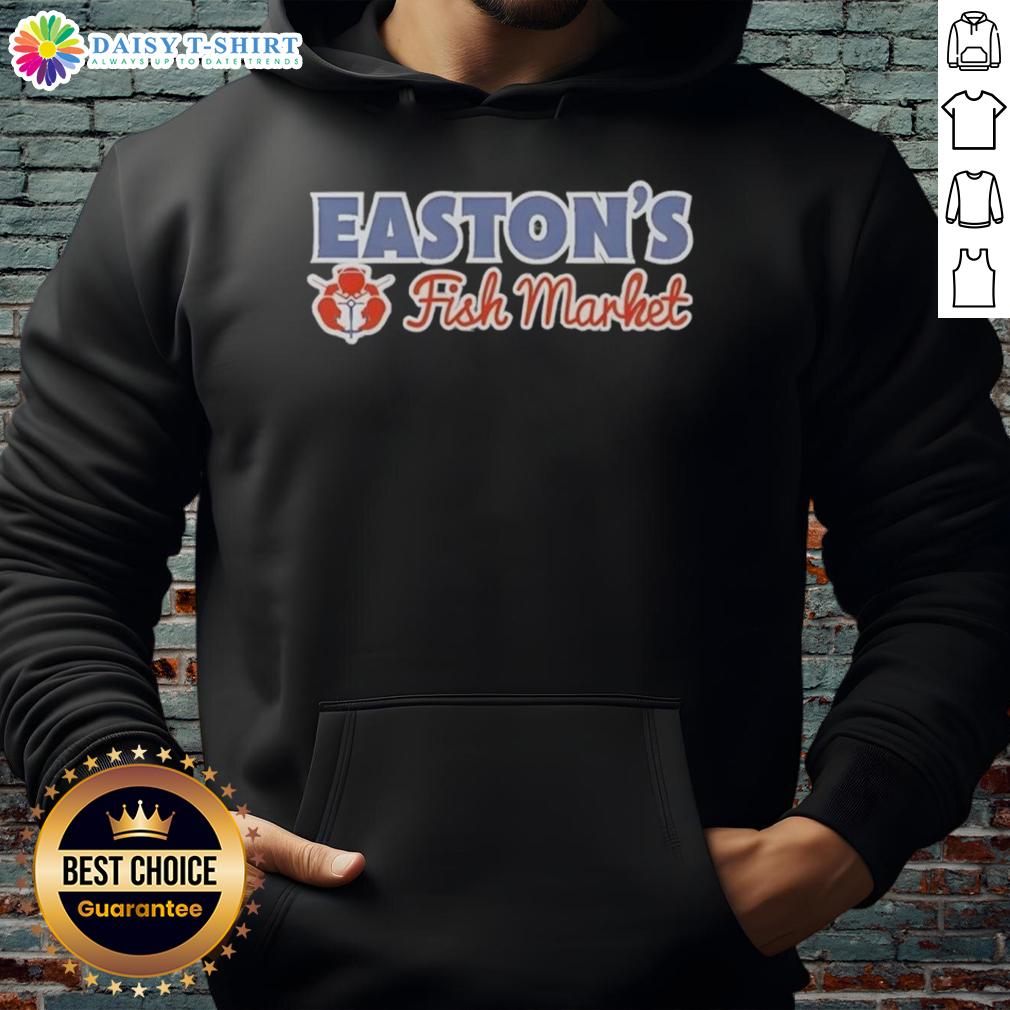 Good Catch of the Day hoodie from Cam Easton's Fish Market featuring a vibrant fishing design, perfect for fishing enthusiasts.