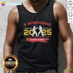 Alt Text: Good Cobra Kai Karate Kid 4 Boroughs Legends Tournament 2025 tank top showcasing karate tradition since 1984.