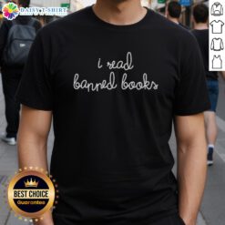 Good Heather Dubrow I Read Banned Books T-Shirt featuring bold text on a stylish tee, perfect for book lovers and advocates.