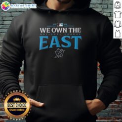 2025 Miami Marlins American League East Champions hoodie showcasing team pride and vibrant design.