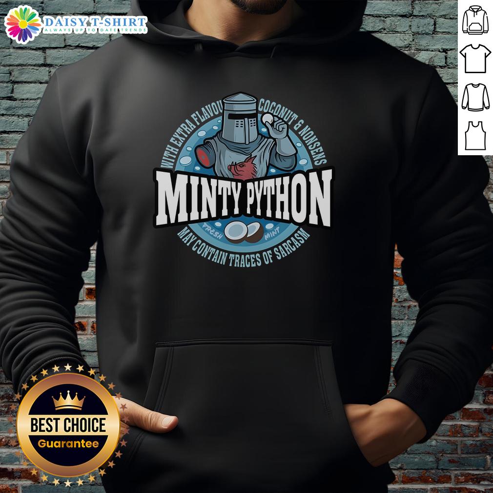 Good Minty Python Monty Python Hoodie featuring vibrant design and cozy fit, perfect for fans of the classic comedy.