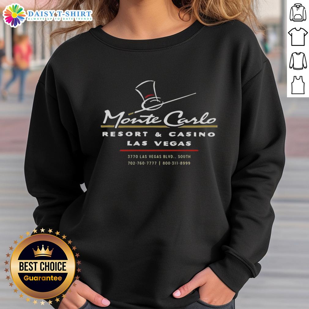 Vintage Good Monte Carlo Las Vegas sweatshirt featuring classic design and retro style for fashion enthusiasts.