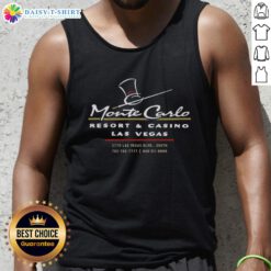 Vintage tank top featuring a stylish 'Good Monte Carlo Las Vegas' design, perfect for summer fashion and nostalgic vibes.