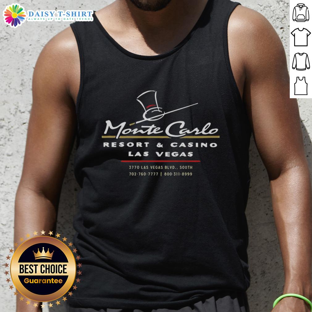 Vintage tank top featuring a stylish 'Good Monte Carlo Las Vegas' design, perfect for summer fashion and nostalgic vibes.