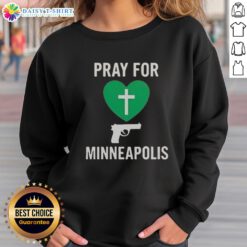 Good Pray For Minneapolis Annunciation Catholic School Sweatshirt featuring school logo and vibrant colors.