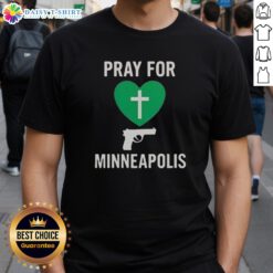 Alt Text: Good Pray For Minneapolis Annunciation Catholic School T-Shirt featuring a vibrant design and school logo.