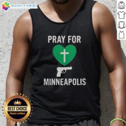 Good Pray For Minneapolis Annunciation Catholic School tank top featuring a vibrant design and school logo.