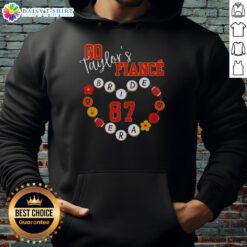 Good Swift Travis engagement hoodie featuring football number 87, perfect for Taylors' bride era celebration.