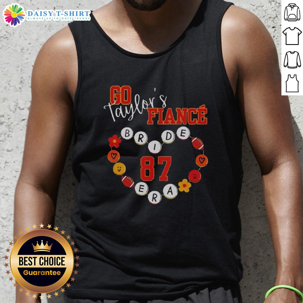 Good Swift Travis engagement tank top featuring number 87, perfect for Taylor's bride era football-themed celebration.