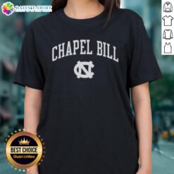 Alt Text: Good Tar Heel Football Chapel Hill ladies tee in vibrant blue, perfect for fans showing team spirit.
