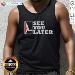 Good Washington Nationals See You Later Tank Top in vibrant red, perfect for summer games and fan apparel.