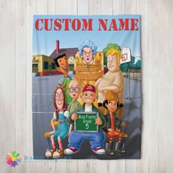 Happy Hot Recess Cartoon Miss Finster Grade 5 Blanket Fleece Customized Blanket