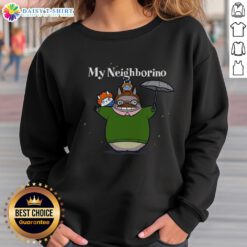 Happy My Neighborino Sweatshirt featuring a vibrant design perfect for fans of whimsical, cozy apparel.