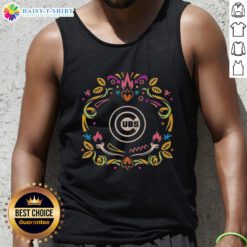 Hot Chicago Cubs Dia de los Muertos MLB Celebration Tank Top featuring vibrant colors and festive designs for fans.