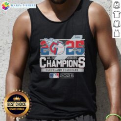 Hot Cleveland Guardians 2025 MLB Postseason AL Division Series Champions celebration tank top design.