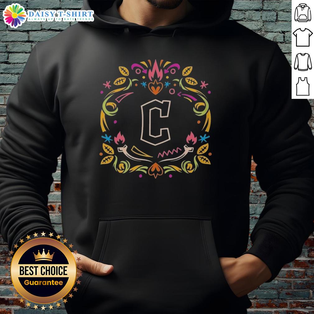 Hot Cleveland Guardians Dia de los Muertos MLB celebration hoodie featuring vibrant colors and festive designs.
