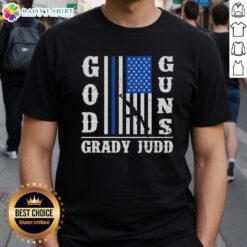 Hot God Guns Grady Judd Fan Club T-Shirt featuring bold graphics and vibrant colors, perfect for fans of Grady Judd.