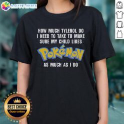 Child wearing a Pokemon-themed tee shirt, perfect for parents wondering how much Tylenol to give their kids.