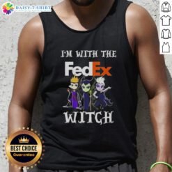 Hot Im With The FedEx Witch Villains Halloween Tank Top featuring a spooky design, perfect for Halloween celebrations.