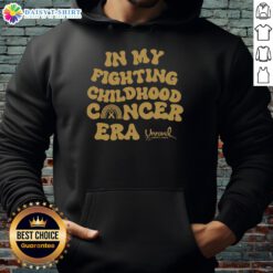 Alt Text: Hot In My Fighting Childhood Cancer Era Hoodie showcasing a bold design to support childhood cancer awareness.
