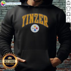 Hot Pittsburgh Steelers Yinzer Logo Hoodie featuring bold logo design, perfect for fans of the Steelers.