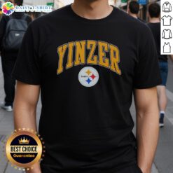 Hot Pittsburgh Steelers Yinzer Logo T-Shirt featuring vibrant team colors and bold graphics for passionate fans.