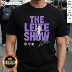 Hot The Leite Show Carla Leite Golden State Valkyries T-Shirt featuring vibrant design and logo for fans and collectors.