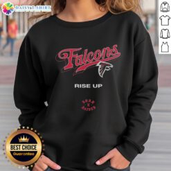 Alt Text: Nice Atlanta Falcons Born x Raised Rise Up Sweatshirt featuring bold team graphics and cozy design for fans.