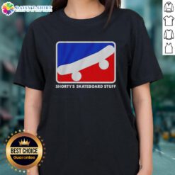 Nice Shortys Skate Icon NBA Logo Ladies Tee featuring a stylish graphic design for skateboard and basketball fans.