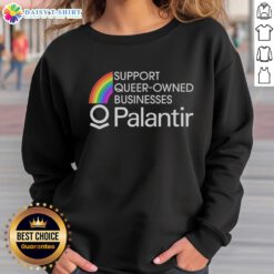 Cozy Nice Support Queer-Owned Businesses sweatshirt featuring vibrant colors and inclusive design, perfect for casual wear.