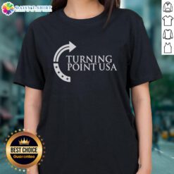 Nice Sydney Sweeney Turning Point USA logo ladies tee featuring stylish design and comfortable fit for fans.