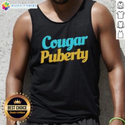 Official Cougar Puberty Tank Top featuring a stylish design perfect for casual wear and celebrating growth.
