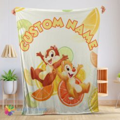 Official Cute Premium Disney Chip 'N' Dale Chip And Dale Blanket Fleece Customized Blanket