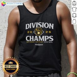 Milwaukee Brewers 2025 postseason tank top celebrating National League Central division champions.