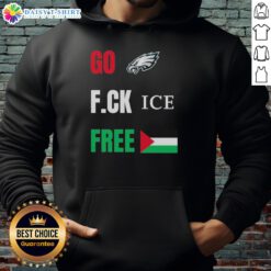 Alt Text: Official Go Birds F.C.K. Ice Free Palestine Flag hoodie featuring Philadelphia Eagles design