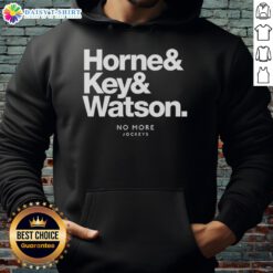 Official Horne and Key and Watson hoodie in navy blue, featuring a logo on the front and casual style for everyday wear.
