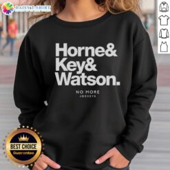 Official Horne and Key and Watson sweatshirt featuring a stylish design in navy blue, perfect for casual wear.